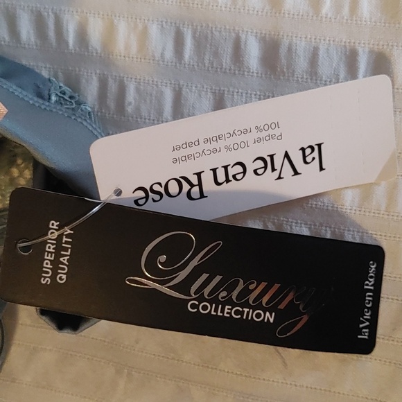 🌻NEW La Vie en Rose Satin Lace Brallette Size Small - Picture 7 of 7